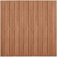 Hardhouten geschaafd plankenscherm design 28-planks 15 mm recht verticaal 180 x 180 cm