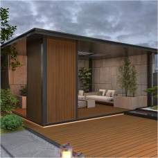 NewTechWood co-extrusie composiet wandplank glad teak 2,1 x 15 x 300 cm