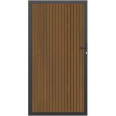 NewTechWood Co-extrusie composiet deur verticaal triple teak 100 x 195 cm