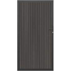 NewTechWood Co-extrusie composiet deur verticaal triple silver gray 100 x 195 cm