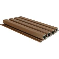 NewTechWood composiet gevelbekleding castellation PRO35 3,3 x 21,5 x 290 cm teak