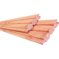 Gevelbekleding triple profiel douglas geschaafd 2-zijdig 2,7 x 14,5 x 400 cm