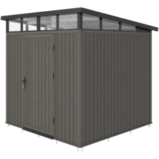 NewTechWood berging met enkele deur 220 x 210 cm silver gray