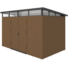 NewTechWood berging met dubbele deur 340 x 210 cm teak