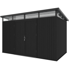 NewTechWood berging met dubbele deur 340 x 210 cm ebony zwart