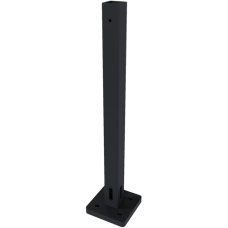 NewTechWood stalen paalhouder incl. bevestigingsmateriaal 8 x 8 x 40 cm zwart