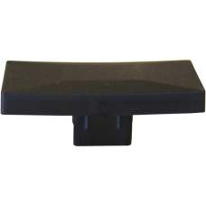 PVC afdekdop t.b.v. H-gleufpaal zwart RAL9005