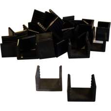 PVC adaptor clip t.b.v. centreren 25-28 mm profielplanken in de H-gleufpaal