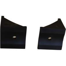 PVC steunhoekje met zelftapper t.b.v. H-gleufpaal