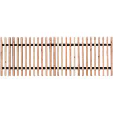 Douglas lattenhekwerk met zwart gespoten liggers 180 x 60 cm