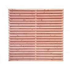 Douglas dubbelzijdig geschaafd lattenscherm recht horizontaal 180 x 180 cm