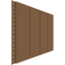 NewTechWood composiet wandbekleding vlak 1,9 x 18,8 x 400 cm teak