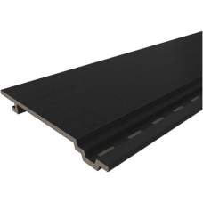 NewTechWood composiet wandbekleding vlak 1,9 x 18,8 x 300 cm ebony zwart
