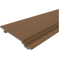 NewTechWood composiet wandbekleding vlak 1,9 x 18,8 x 300 cm teak