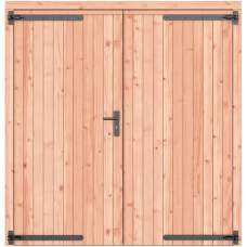 Douglas dubbele dichte deur LD zwart beslag 201 x 209 cm 1073245