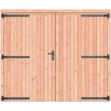 Douglas dubbele dichte deur LD zwart beslag 250 x 209 cm 1073249