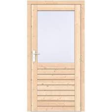 Vuren enkele deur Prestige RD onbehandeld 108 x 209 cm RVS beslag 1073279