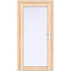 Vuren enkele deur volglas Prestige LD onbehandeld 108 x 209 cm RVS beslag 1073283