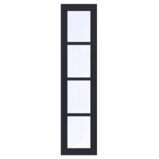 Vuren vast raam Prestige zwart gecoat 50 x 209 cm 1073435