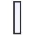 Vuren vast raam Prestige zwart gecoat 50 x 209 cm 1073435