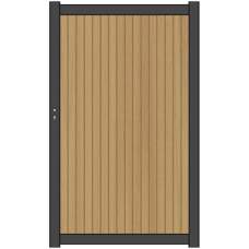 NewTechWood Co-extrusie composiet deur Premium verticaal triple red cedar 97 x 186 cm