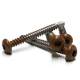 RVS schroef met gekleurde top voor NTW Castellation PRO Teak (50 stuks)