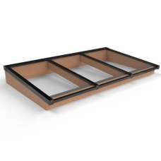 Lichtstraat voor lessenaarsdak douglas 158,2 x 100 cm 1073936