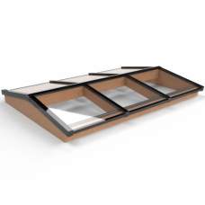 Lichtstraat voor zadeldak douglas 240,2 x 205 cm 1073978