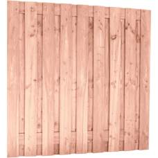 Douglas fijnbezaagd plankenscherm 19-planks 15 mm 180 x 180 cm