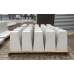 Betonpoer grijs 18 x 18 x 50 cm inclusief RVS hoogteverstelling