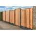 Tuindeur Privacy red class wood 195 x 90 cm recht met RVS-slot