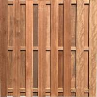 Tuinscherm Biddinghuizen hardhout aanbieding 14 mm 180 x 180 cm recht