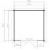 Blokhut 330M Interflex 300 x 300 cm