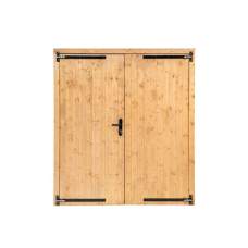 Dubbele dichte deur Lariks Douglas 190 x 202 cm