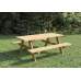 Picknicktafel basis groen geïmpregneerd 180 x 155 x 74 cm