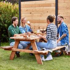 Picknicktafel hardhout economy 160 x 150 x 75 cm