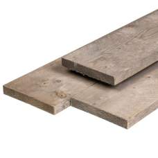 Steigerplank vuren zilvergrijs gedroogd 2,9 x 19 cm