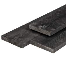 Steigerplank zwart gespoten gedroogd 2,9 x 19 x 400 cm