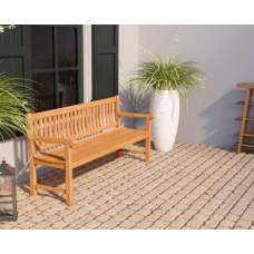 Tuinbank Bretagne teak met 2 poten 120 cm