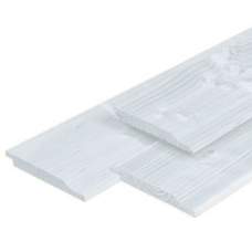 Halfhouts rabat douglas geschaafd 1,8 x 19,5 x 300 cm wit gespoten