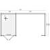 Blokhut Megamodern 200 + 375 x 300 cm onbehandeld
