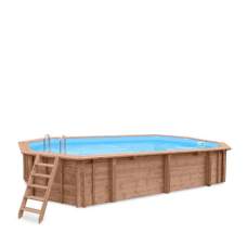 Luxe houten zwembad Playa Porto Marie 727 x 396 x 138 cm