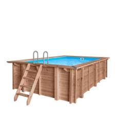 Luxe houten zwembad Santa Cruz 502 x 322 x 124 cm