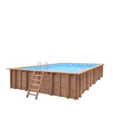 Luxe houten zwembad Playa Forti 600 x 419 x 131 cm