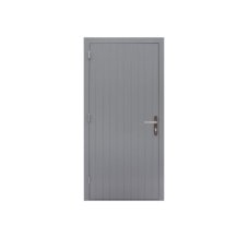 Hardhouten enkele dichte deur Prestige linksdraaiend 109 x 221 cm grijs gegrond