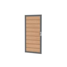 Tuindeur composiet rabat deur met houtnerf 90 x 183 cm