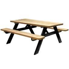 Picknicktafel Easy 40 mm zwart gedompeld frame