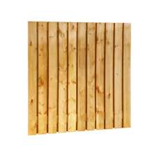 Tuinscherm geïmpregneerd grenen 23 planks 180 x 180 cm 15 mm Recht