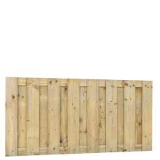 Tuinscherm geïmpregneerd vuren 18 planks 17 mm 180 x 90 cm