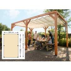 Douglas pergola houtpakket 324 x 524 cm Kleurloos geïmpregneerd